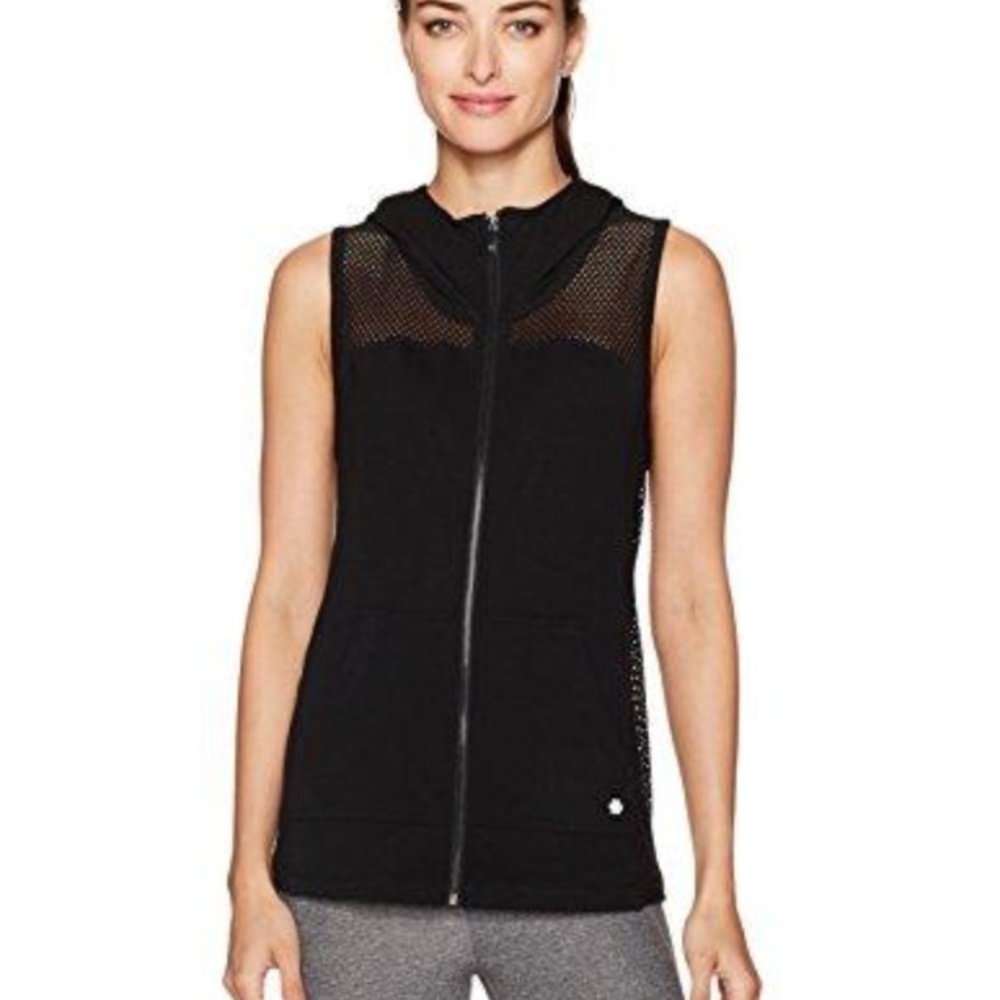 Nanette Lepore Play Women's Sleeveless Mesh Hoodie